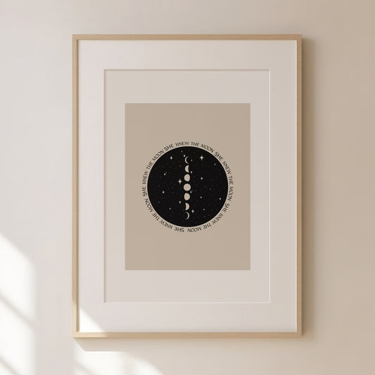 Abstract Astrology Print 1 | Tarot Posters | Astrology Art, Celestial Wall Art | Boho Decor | Mystical Print | Spiritual Decor | Sun & Moon Print