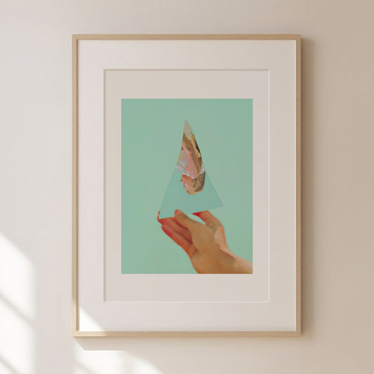 Imposter Syndrome Print | Retro Surreal Art | Vintage Wall Print | Trippy Wall Art | Retro | Surrealism | Bar Cart Print | Maximalist Poster