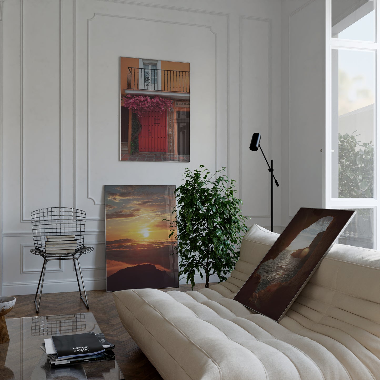 Portugal Travel Print 4 | Abstract Sunset Print | Modern Wall Art | Coral Sunset | Travel Print | Travel Gift | Travel Poster | Europe Print