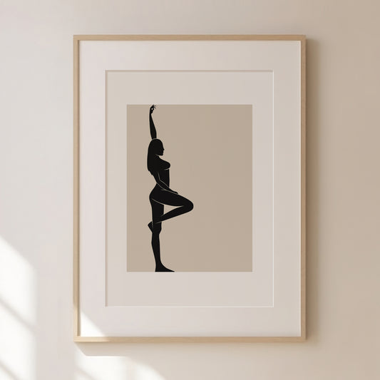 Abstract Figure Print 1 | Beige Prints | Neutral Wall Art | Matisse Print | Picasso Poster | William Morris Wall Art, | Living Room Art