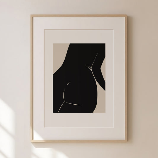 Abstract Figure Print 2 | Beige Prints | Neutral Wall Art | Matisse Print | Picasso Poster | William Morris Wall Art | Living Room Art