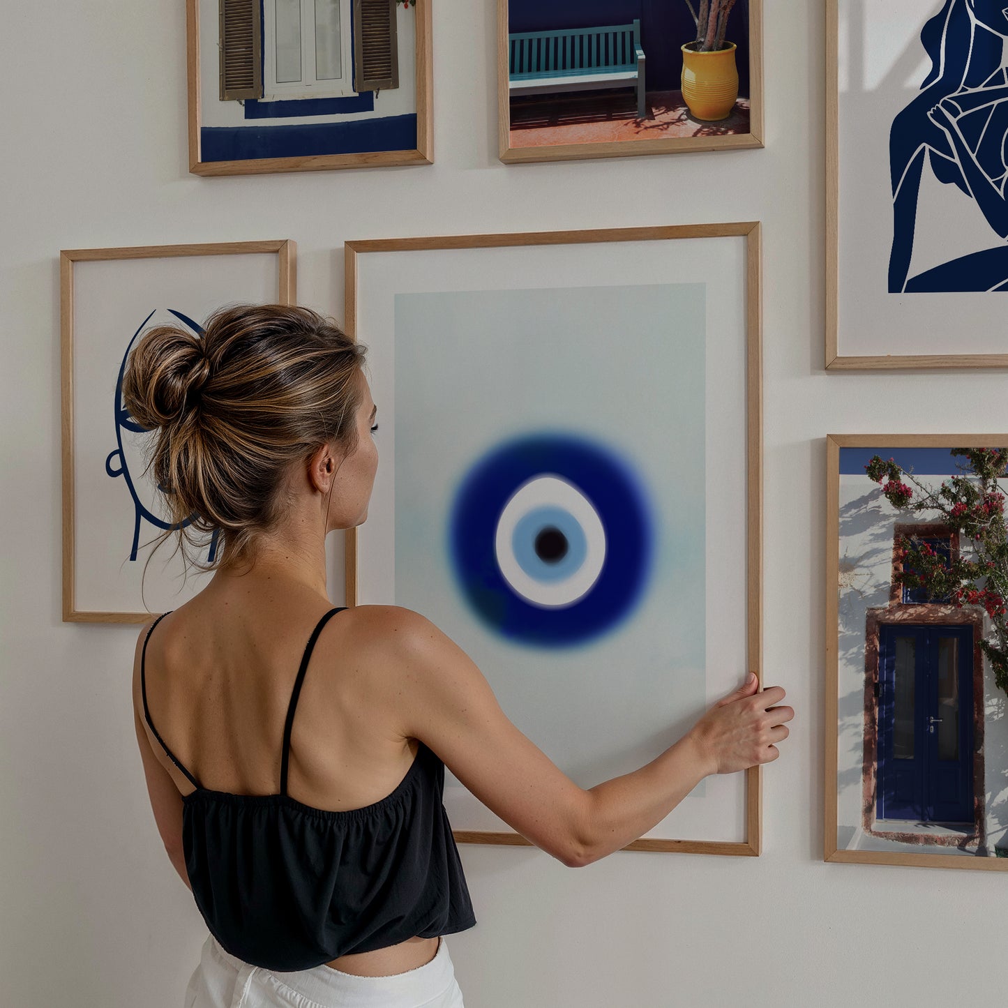 666 Aura Print | Evil Eye Wall Art | Spiritual Wall Decor | Evil Eye Poster | Protection Evil Eye Wall Decor | Aesthetic Room Decor | Maximalist