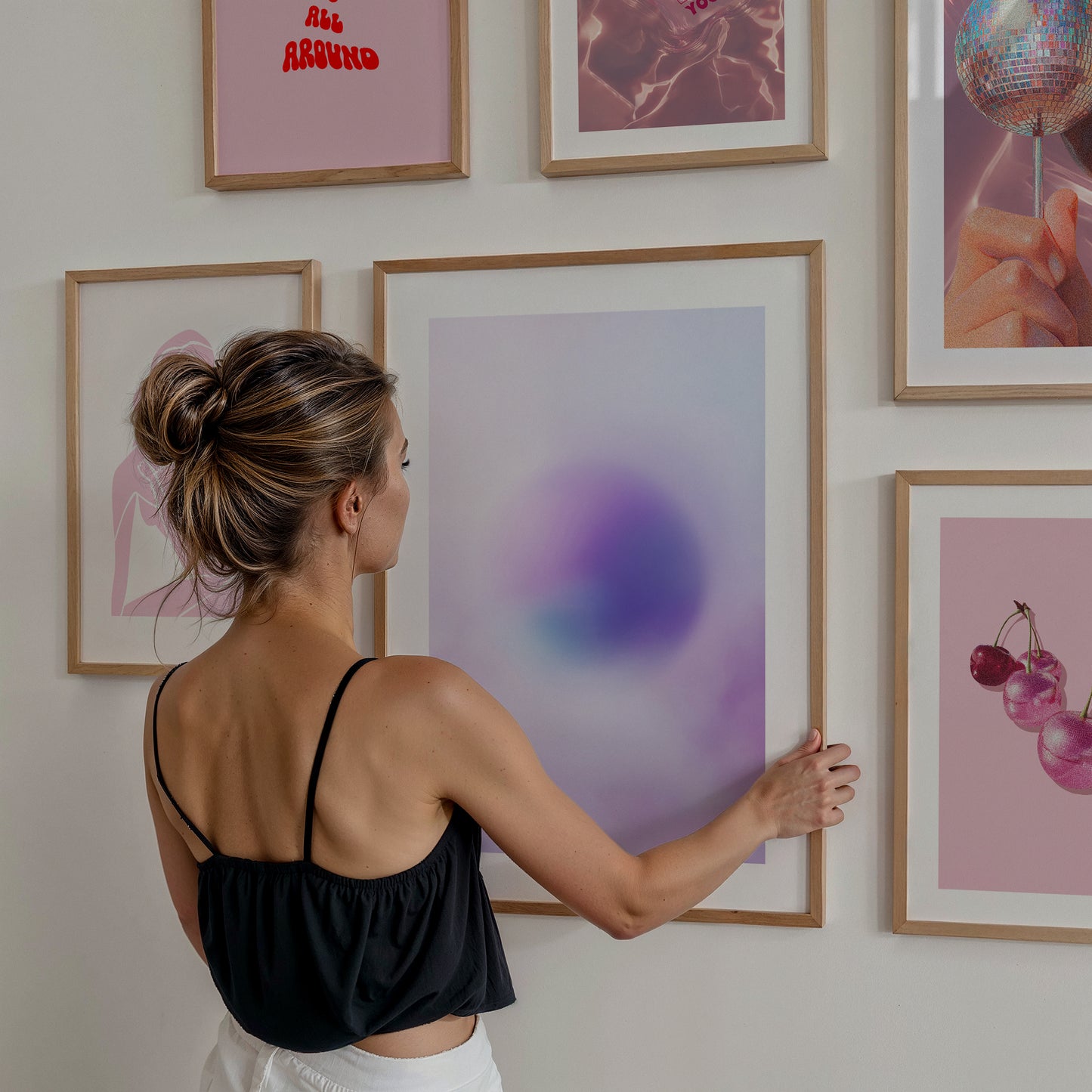 444 Aura Print | Aura Poster | Aura Energy Spiritual Gradient Print | Y2K Decor | Aesthetic Room Decor | Zen Wall Art | Maximalist Print