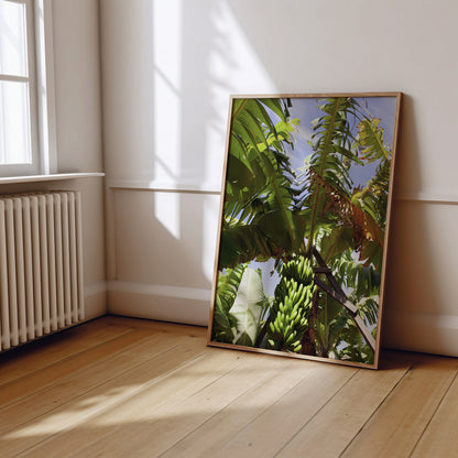 Portugal Travel Print 3 | Tropical | Watercolour |  Leaves |  Exotic |  Greenery |  Banana Monstera Palm Leaves |   Beach House Artwork | Botanical