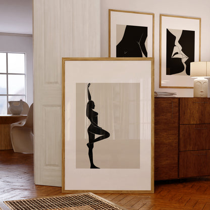 Abstract Figure Print 1 | Beige Prints | Neutral Wall Art | Matisse Print | Picasso Poster | William Morris Wall Art, | Living Room Art