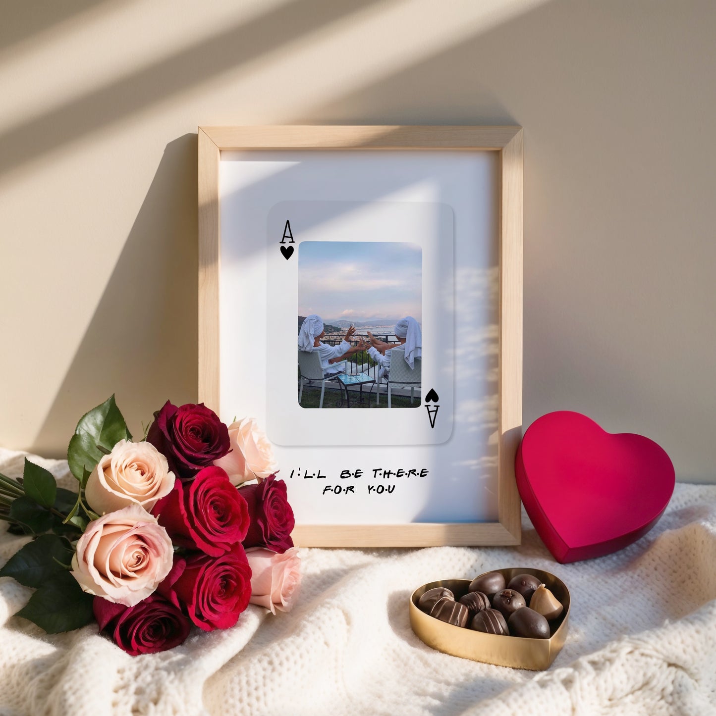 Custom Photo Playing Card Wall Art Print | Custom Gift | Trendy Wall Art | Best Friend Gift |  Birthday Gift for Her | Gift Idea | Galentines Gift
