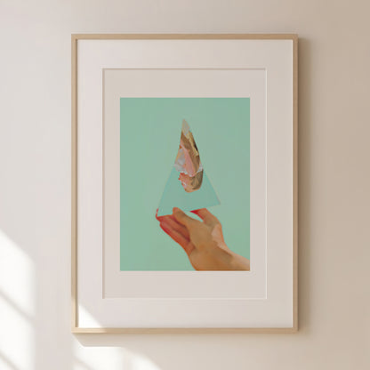 Imposter Syndrome Print | Retro Surreal Art | Vintage Wall Print | Trippy Wall Art | Retro | Surrealism | Bar Cart Print | Maximalist Poster