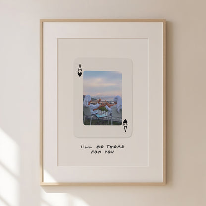 Custom Photo Playing Card Wall Art Print | Custom Gift | Trendy Wall Art | Best Friend Gift |  Birthday Gift for Her | Gift Idea | Galentines Gift