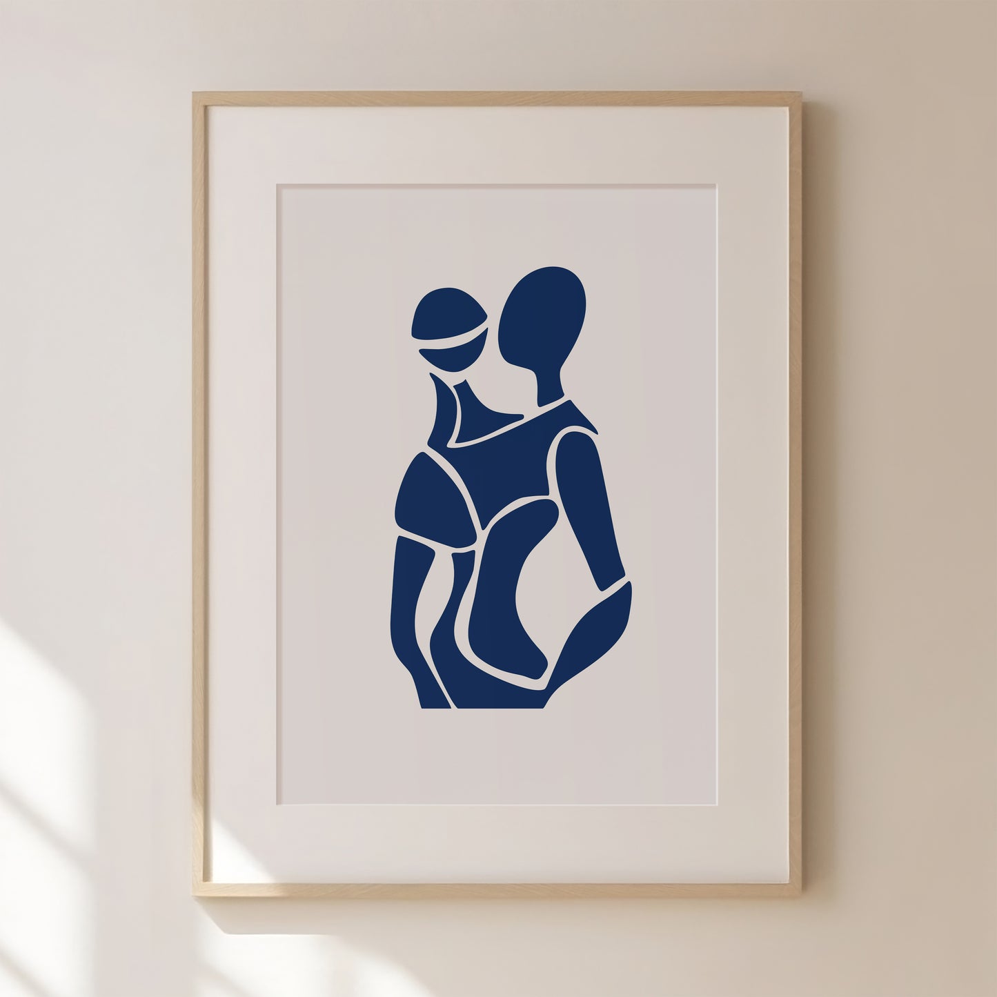 Abstract Blue Figure Print 2, Blue Prints, Blue Wall Art, Matisse Print, Picasso Poster, William Morris Wall Art, Living Room Art