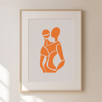 Abstract Green Figure Print 2 | Green Prints | Green Wall Art | Matisse Print | Picasso Poster | William Morris Wall Art | Living Room Art