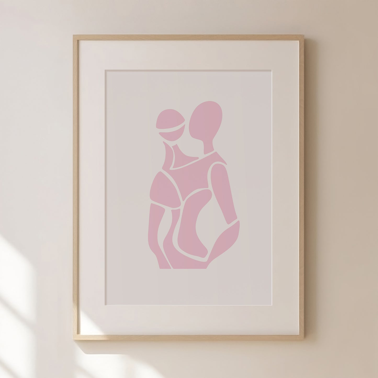 Abstract Pink Figure Print 2, Pink Prints, Pink Wall Art, Matisse Print, Girl Dinner Print Trendy Wall Art, Pink Retro Cocktail Print