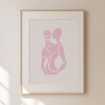 Abstract Green Figure Print 2 | Green Prints | Green Wall Art | Matisse Print | Picasso Poster | William Morris Wall Art | Living Room Art