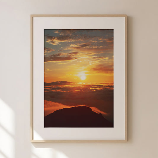 Portugal Travel Print 4, Abstract Sunset Print, Modern Wall Art, Coral Sunset, Travel Print, Travel Gift, Travel Poster, Europe Print